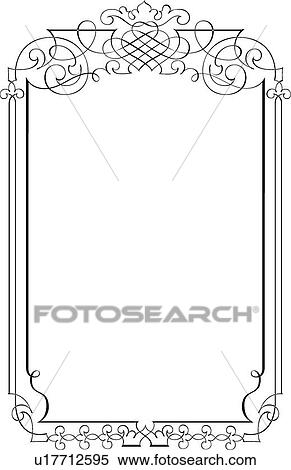 Vintage Calligraphic Design View Large Clip Art Graphic Clipart - Vintage Calligraphic Design. Fotosearch