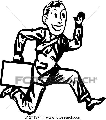 Clipart - Waving man. Fotosearch