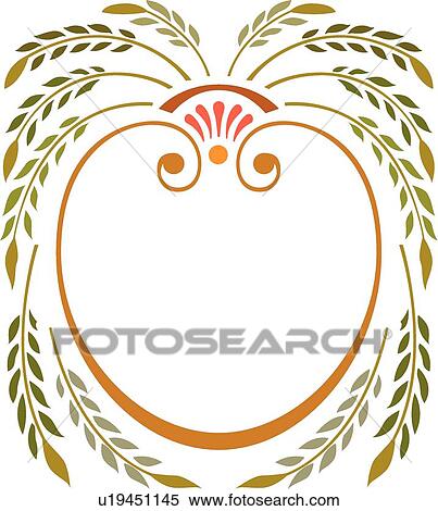 Clipart - Wheat Design Embellishment. Fotosearch