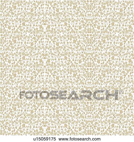 Clipart - White green fancy square background pattern. Fotosearch