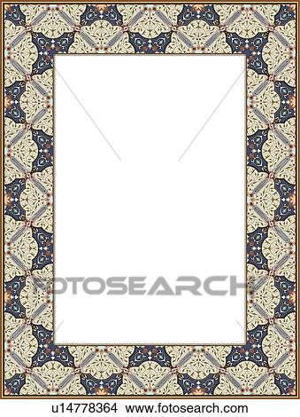 Wide Border View Large Clip Art Graphic Clipart - Wide Border. Fotosearch