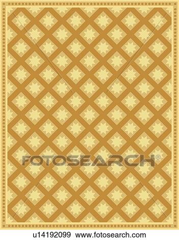 Clip Art - Yellow and Gold Decorative Background Pattern. Fotosearch