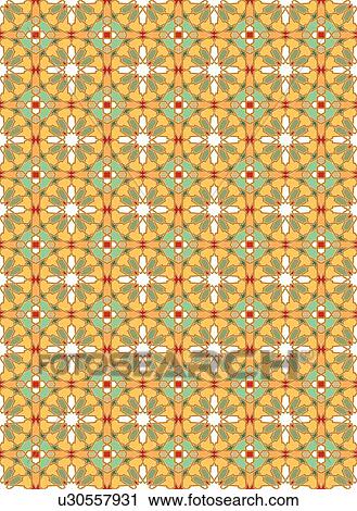 Clipart - Yellow circle background pattern. Fotosearch