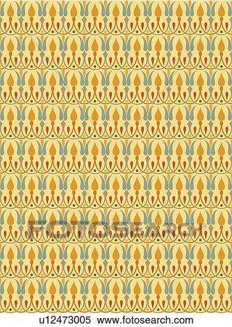 Clipart - Yellow red and teal background pattern. Fotosearch