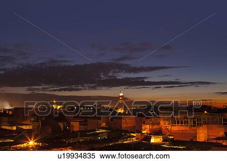 Stock Photography - Aerial view of clouds over Marrakesh. Fotosearch