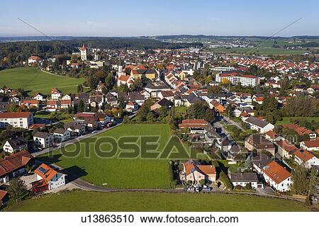 Aerial view of village rooftops View Large Photo Image Stock Image - Aerial view of village rooftops. Fotosearch