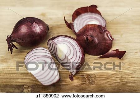 Stock Image - Close up of chopped onions. Fotosearch
