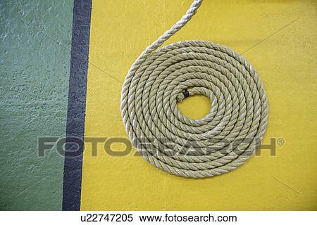 Close up of coiled rope View Large Photo Image Stock Photography - Close up of coiled rope. Fotosearch
