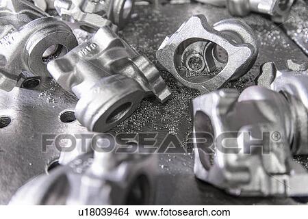 Close up of metal parts in foundry View Large Photo Image Picture - Close up of metal parts in foundry. Fotosearch