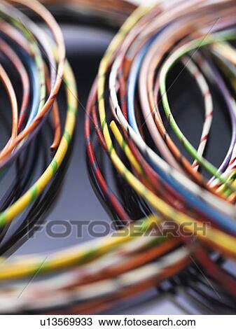 Colorful cables used in electrical and computer communications View Large Photo Image Stock Image - Colorful cables used in electrical and computer communications. Fotosearch