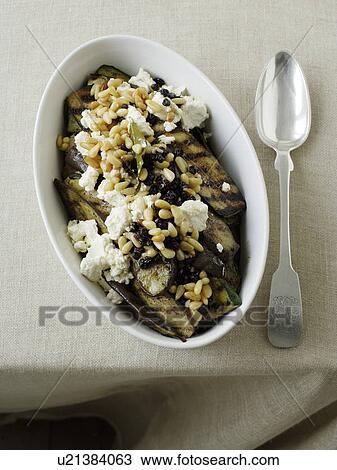Dish of eggplant and zucchini salad View Large Photo Image Stock Image - Dish of eggplant and zucchini salad. Fotosearch