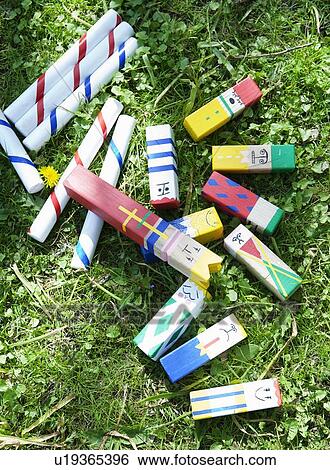 Homemade toys in grass View Large Photo Image Stock Photograph - Homemade toys in grass. Fotosearch