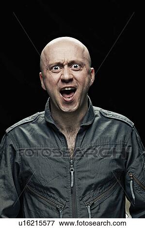 Man gasping indoors View Large Photo Image Stock Photo - Man gasping indoors. Fotosearch