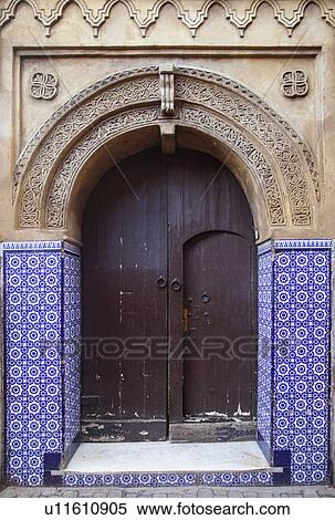 Ornate arched doorway with tiles View Large Photo Image Stock Photography - Ornate arched doorway with tiles. Fotosearch