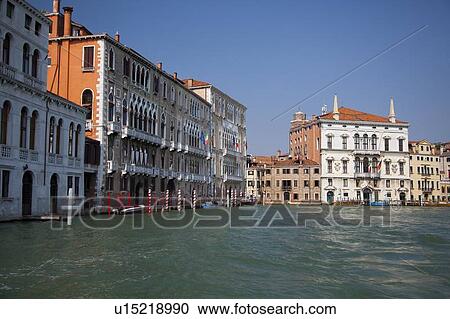 Ornate buildings on Venice canal View Large Photo Image Stock Image - Ornate buildings on Venice canal. Fotosearch