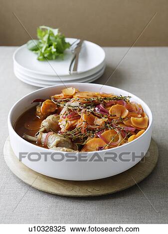 Plate of stewed meat and fruit View Large Photo Image Stock Photography - Plate of stewed meat and fruit. Fotosearch
