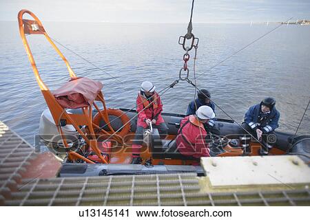 Rescue boat training by ship View Large Photo Image Stock Image - Rescue boat training by ship. Fotosearch