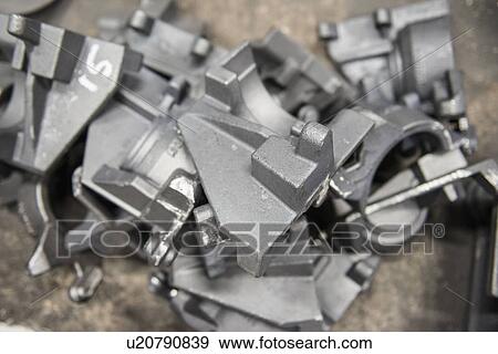Steel parts in metal foundry View Large Photo Image Stock Photo - Steel parts in metal foundry. Fotosearch