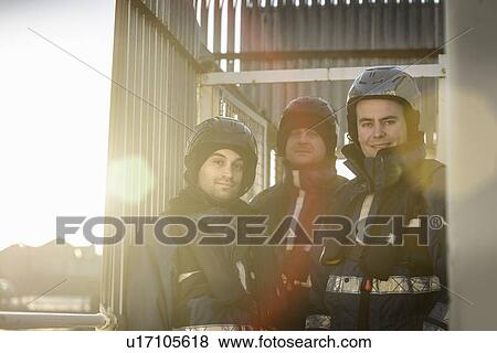 Stock Photo - Students at rescue boat training. Fotosearch