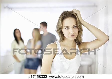 Teenage girl excluded from friend View Large Photo Image Stock Image - Teenage girl excluded from friend. Fotosearch
