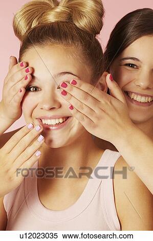 Teenage girls playing together View Large Photo Image Stock Photography - Teenage girls playing together. Fotosearch