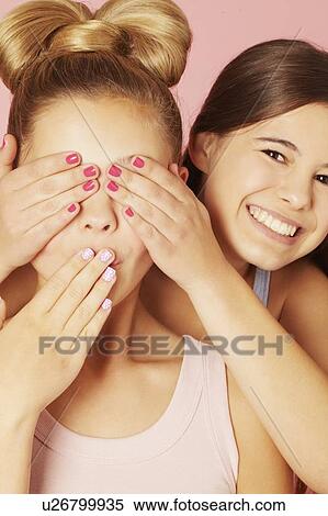 Teenage girls playing together View Large Photo Image Stock Photography - Teenage girls playing together. Fotosearch