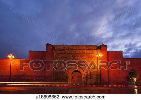 Traffic at Marrakesh city gate View Large Photo Image Stock Image - Traffic at Marrakesh city gate . Fotosearch