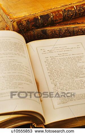 Stock Image - Antique book. Fotosearch