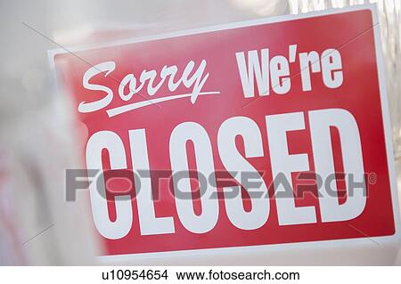 Close-up of closed sign View Large Photo Image Picture - Close-up of closed sign. Fotosearch