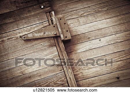 Stock Photography - Close up of old hinge. Fotosearch
