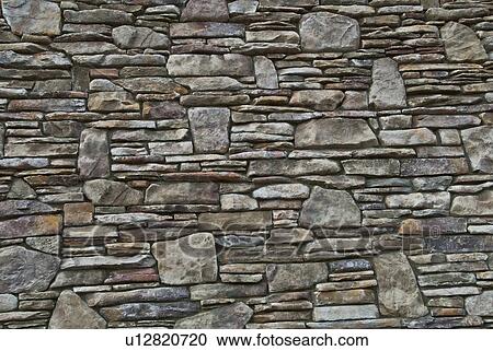 Close-up of stone wall View Large Photo Image Stock Image - Close-up of stone wall. Fotosearch