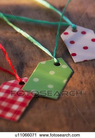 Stock Image - Colorful gift tags. Fotosearch