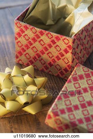 Stock Image - Empty christmas gift. Fotosearch