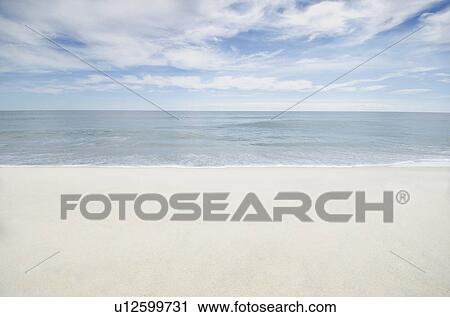 Empty sand beach View Large Photo Image Stock Image - Empty sand beach. Fotosearch