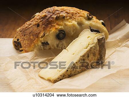 French cheese and olive bread View Large Photo Image Picture - French cheese and olive bread. Fotosearch