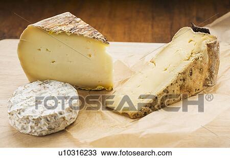 Stock Image - French cheese. Fotosearch