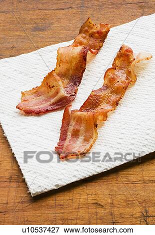 Stock Photo - Fried bacon. Fotosearch