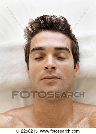 Man relaxing in spa View Large Photo Image Stock Photography - Man relaxing in spa. Fotosearch