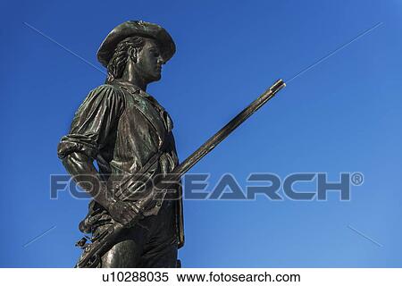 Stock Photography - Minutemam statue. Fotosearch