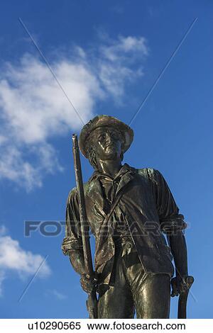 Stock Photography - Minutemam statue. Fotosearch