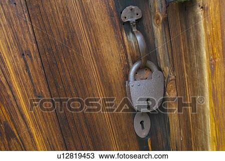 Padlock on wooden cabin, Zebulon Baird Vance birthplace View Large Photo Image Stock Image - Padlock on wooden cabin, Zebulon Baird Vance birthplace. Fotosearch