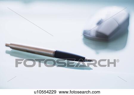 Pen and computer mouse View Large Photo Image Stock Photo - Pen and computer mouse. Fotosearch