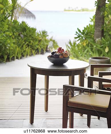 Porch with chairs and table View Large Photo Image Stock Photo - Porch with chairs and table. Fotosearch