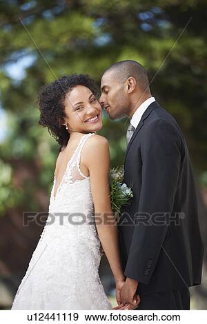 Portrait of bride and groom View Large Photo Image Stock Photo - Portrait of bride and groom. Fotosearch
