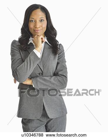 Stock Photo - Portrait of businesswoman. Fotosearch
