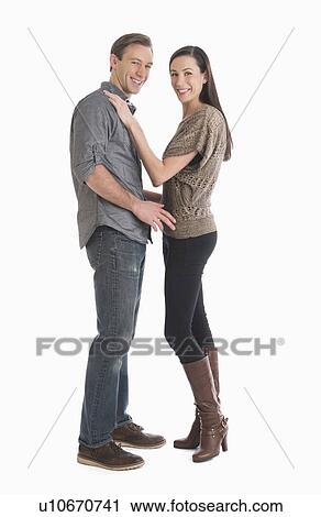 Portrait of couple embracing View Large Photo Image Stock Image - Portrait of couple embracing. Fotosearch