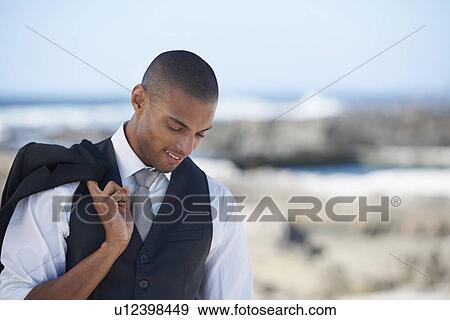 Stock Photo - Portrait of groom. Fotosearch