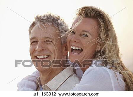 Portrait of happy mature couple View Large Photo Image Stock Image - Portrait of happy mature couple. Fotosearch