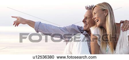 Stock Image - Portrait of mature couple. Fotosearch