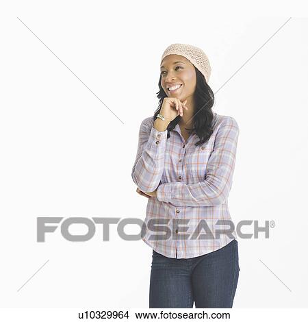 Picture - Portrait of mid adult woman. Fotosearch